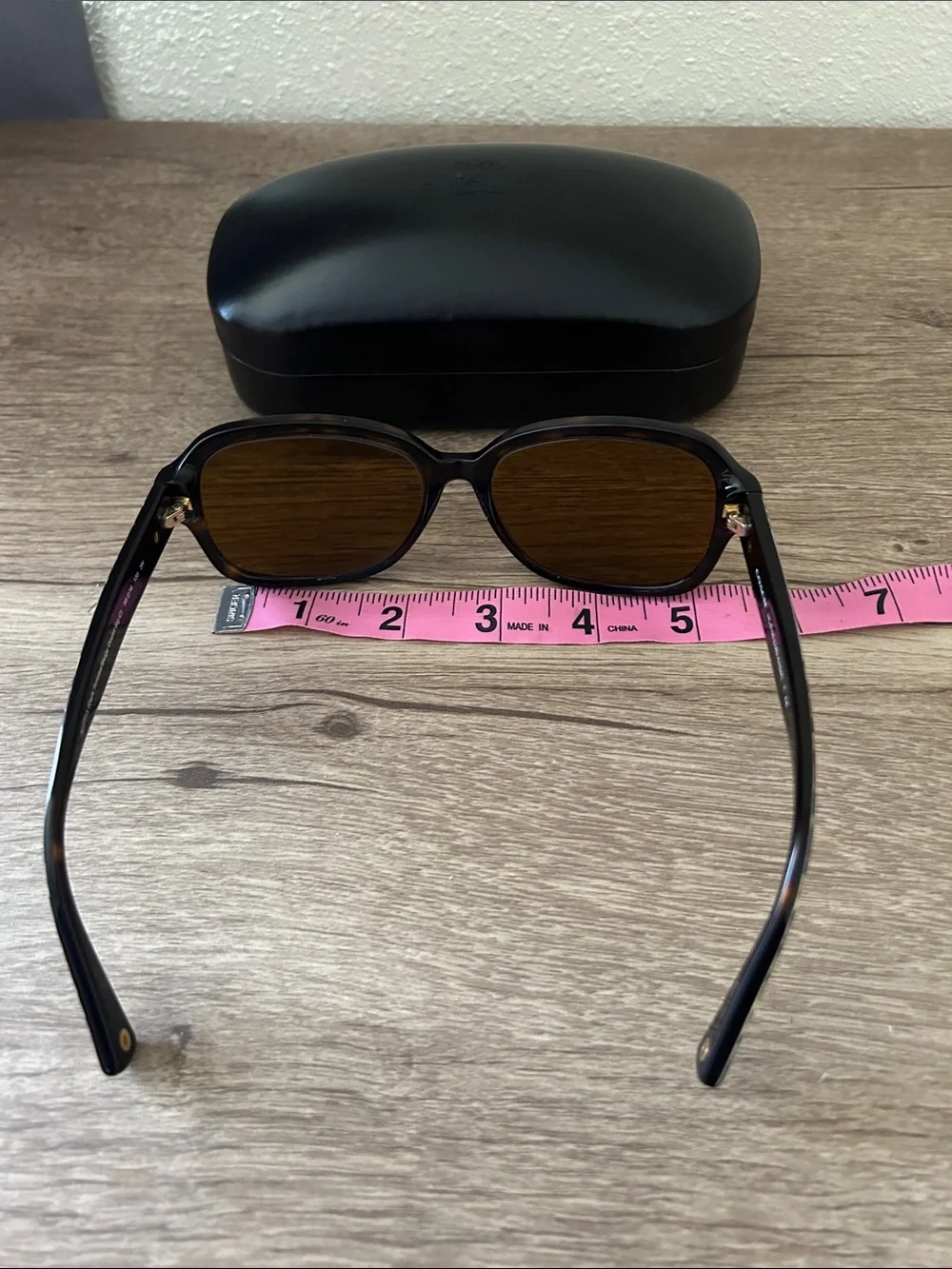 Coach Black Frame Sunglasses with Brown Lenses with Rx